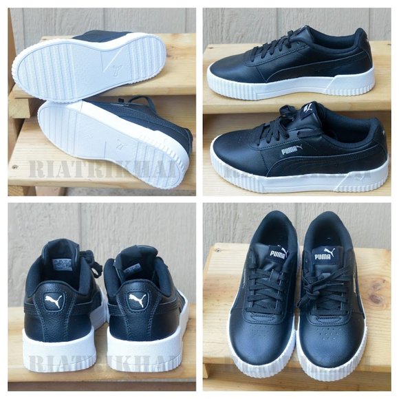 Black Puma Women’s Carina‎ Platform Sneaker - Picture 1 of 7